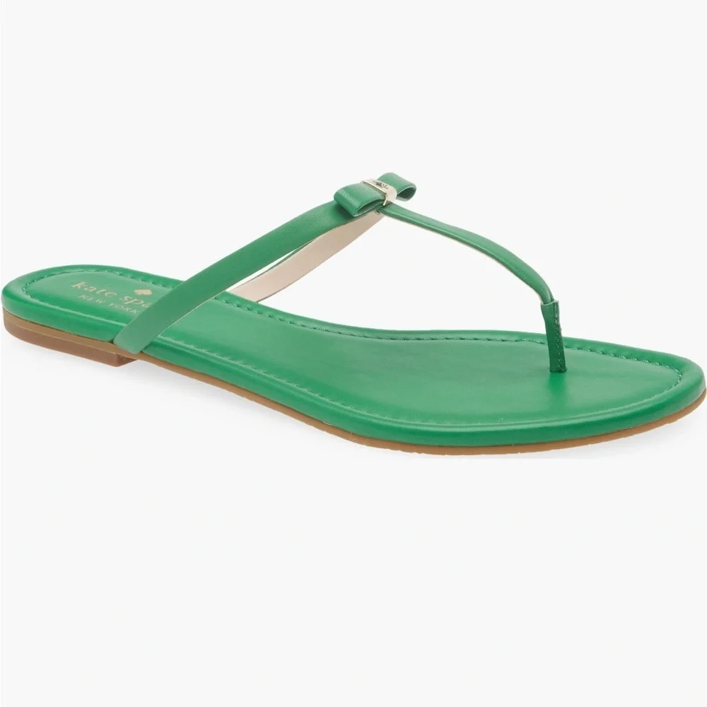 Kate Spade New York Penny Sandal in Green Bean Size 5M NIB - Picture 1 of 7
